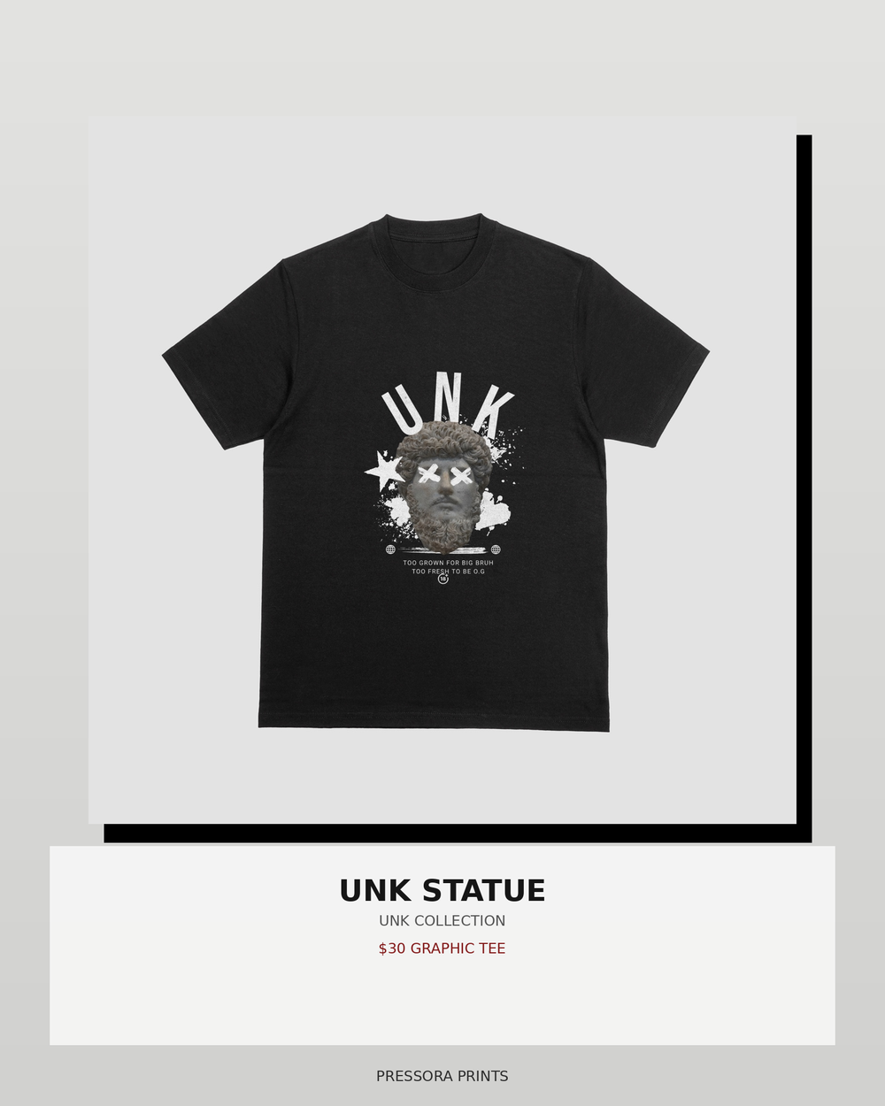 UNK Statue product mockup