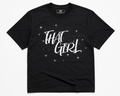 Black THAT GIRL rhinestone statement tee by Pressora Prints